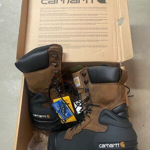 Carhartt Brown and Black Work Boots